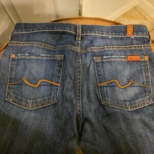 7 For All Mankind Blue Denim Bootcut Jeans Size 26